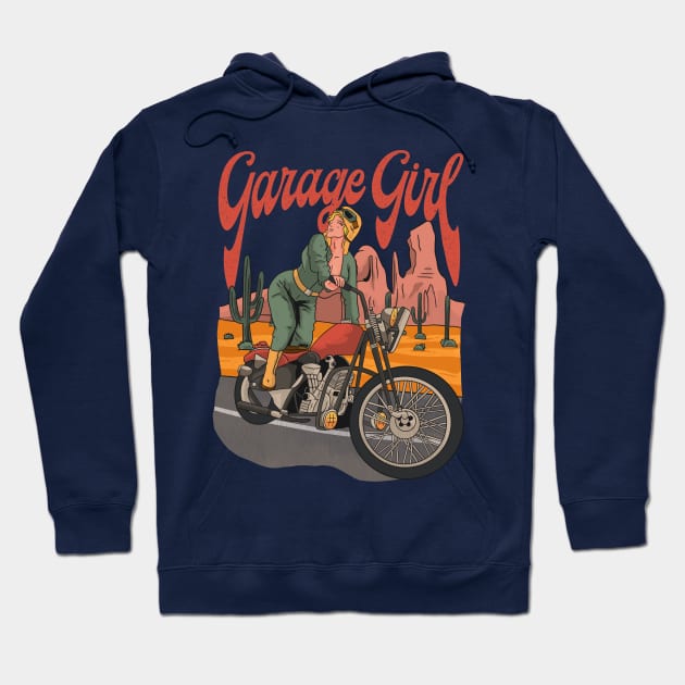 Garage girl Hoodie by lasthopeparty